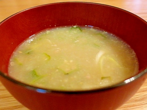 食べるお味噌汁。 《おくらと山芋のとろとろ汁》
